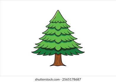 cedar vector,  icon vector illustration, cedar silhouette of a cedar isolated on a white background, eps, png, vector,