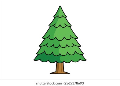 cedar vector,  icon vector illustration, cedar silhouette of a cedar isolated on a white background, eps, png, vector,