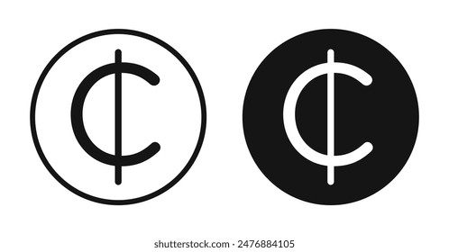 Cedi flat liner sign set.