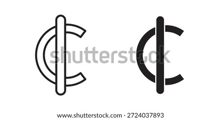 Cedi signs collection Silhouette flat icon design element.