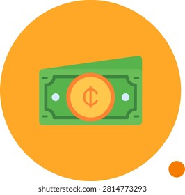 Cedis vector Icon Design Illustration