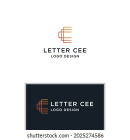 CEE INITIAL LOGO DESIGN VECTOR