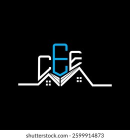 CEE Real State logo design, CEE simple and modern logo. CEE luxurious alphabet design  