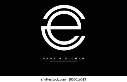 CE,EC,C ,E  Abstract Letters Logo Monogram