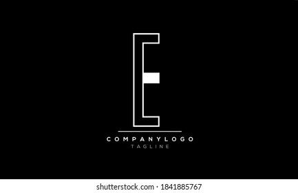 CE,EC,C and E Alphabet letter Monogram Initials logo 