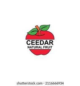 Ceedar Natural Fruit Logo Design