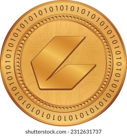 ceek vr-ceek virtual currency logo. vector illustrations. 3d illustrations.