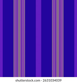 Ceel seamless stripe texture, modern vector pattern vertical. Mttire textile lines fabric background in indigo and purple colors palette.