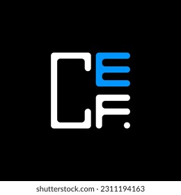 CEF letter logo creative design with vector graphic, CEF simple and modern logo. CEF luxurious alphabet design  