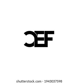 cef letter original monogram logo design