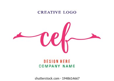 CEF lettering logo is simple, easy to understand and authoritative