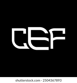 CEF logo design, CEF simple and modern logo. CEF luxurious alphabet design  