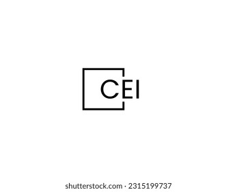 CEI Letter Initial Logo Design Vector Illustration