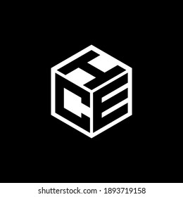 CEI letter logo design with black background in illustrator,eps cube logo, vector logo modern alphabet font overlap style. calligraphy designs for logo, Poster, Invitation, etc.
