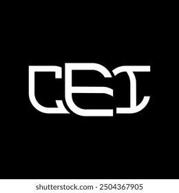 CEI logo design, CEI simple and modern logo. CEI luxurious alphabet design  