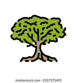ceiba jungle amazon color icon vector. ceiba jungle amazon sign. isolated symbol illustration