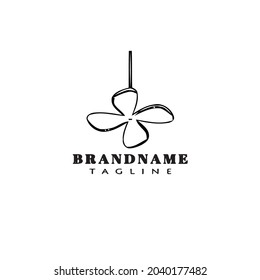 ceiling fan cartoon logo design template icon modern isolated vector illustration