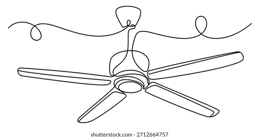 Elemento de diseño minimalista del dispositivo de enfriamiento casero de la Ilustración vectorial de la ventilación aislado en el Vector de fondo, ilustración