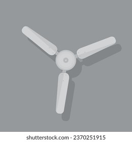 ceiling fan front view vector illustration