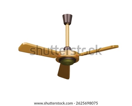 ceiling fan icon 3d illustration render

