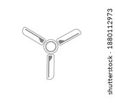 A ceiling fan icon design.