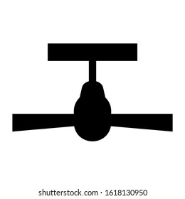 ceiling fan icon isolated sign symbol vector illustration - high quality black style vector icons
