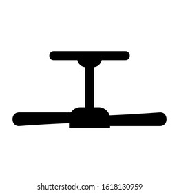 ceiling fan icon isolated sign symbol vector illustration - high quality black style vector icons
