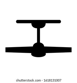 ceiling fan icon isolated sign symbol vector illustration - high quality black style vector icons
