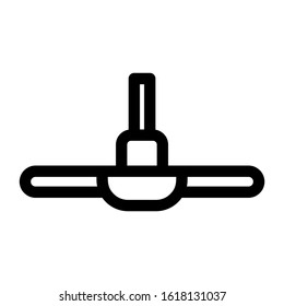 ceiling fan icon isolated sign symbol vector illustration - high quality black style vector icons

