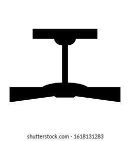 ceiling fan icon isolated sign symbol vector illustration - high quality black style vector icons
