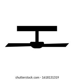 ceiling fan icon isolated sign symbol vector illustration - high quality black style vector icons

