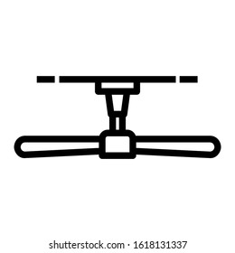 ceiling fan icon isolated sign symbol vector illustration - high quality black style vector icons
