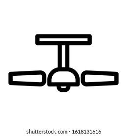 ceiling fan icon isolated sign symbol vector illustration - high quality black style vector icons
