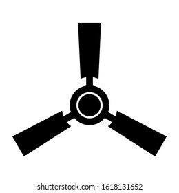 ceiling fan icon isolated sign symbol vector illustration - high quality black style vector icons
