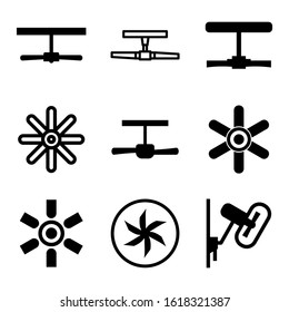 ceiling fan icon isolated sign symbol vector illustration - Collection of high quality black style vector icons
