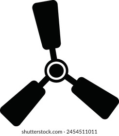 ceiling fan icon isolated sign symbol vector illustration - high quality black style vector icons