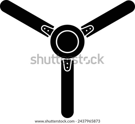 ceiling fan icon isolated sign symbol vector illustration - high quality black style vector icons