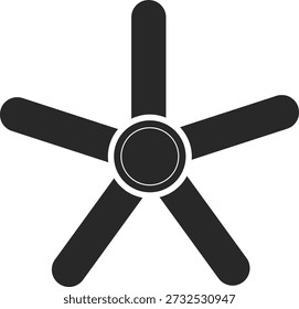 Ceiling Fan Icon Set. Home appliance symbols. Electrical equipment signs. Air circulation and comfort design. Electrical Appliance Icons