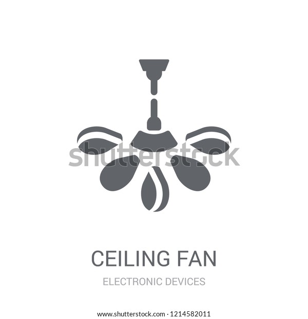 Ceiling Fan Icon Trendy Ceiling Fan Stock Vector Royalty Free