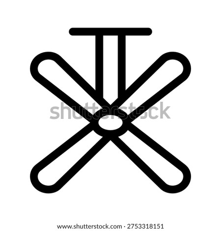 Ceiling Fan Icon Vector Symbol Design Illustration