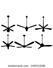 
Ceiling Fan Icons vector symbol icon