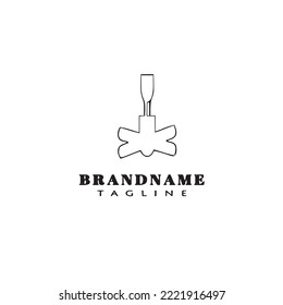 Logo-Design-Vorlage für Deckenventilatoren, modern einzelne Vektorgrafik