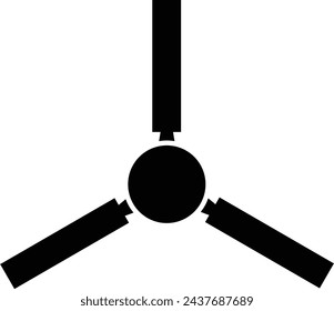 Ceiling Fan Logo Design Template.