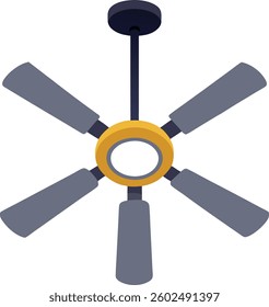 ceiling fan vector design illustration