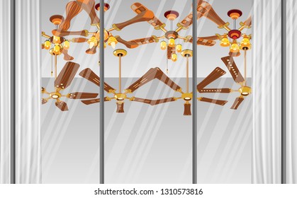 Ceiling fans in the shop