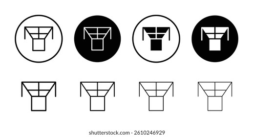 Ceiling frame icon Logo symbol sign set