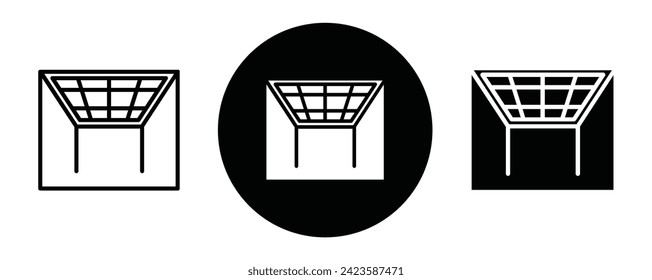 Rahmenbild-Icon-Sammlung oder -Set. Deckenrahmen dünne Vektorgrafik