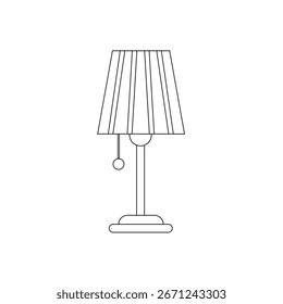 Arte da linha da lâmpada de suspensão do teto.