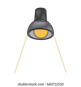 ceiling lamp bulb with electricity light