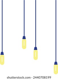 Ceiling lamp hanging. Room light for modern interior isolated on white background
